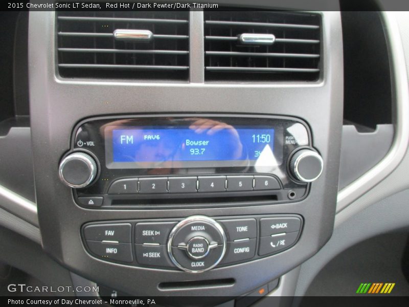 Red Hot / Dark Pewter/Dark Titanium 2015 Chevrolet Sonic LT Sedan