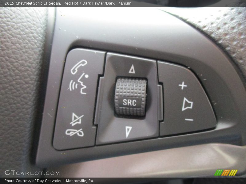 Red Hot / Dark Pewter/Dark Titanium 2015 Chevrolet Sonic LT Sedan