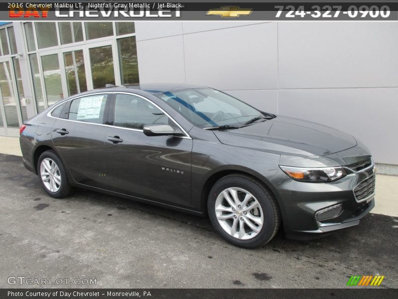 Nightfall Gray Metallic / Jet Black 2016 Chevrolet Malibu LT