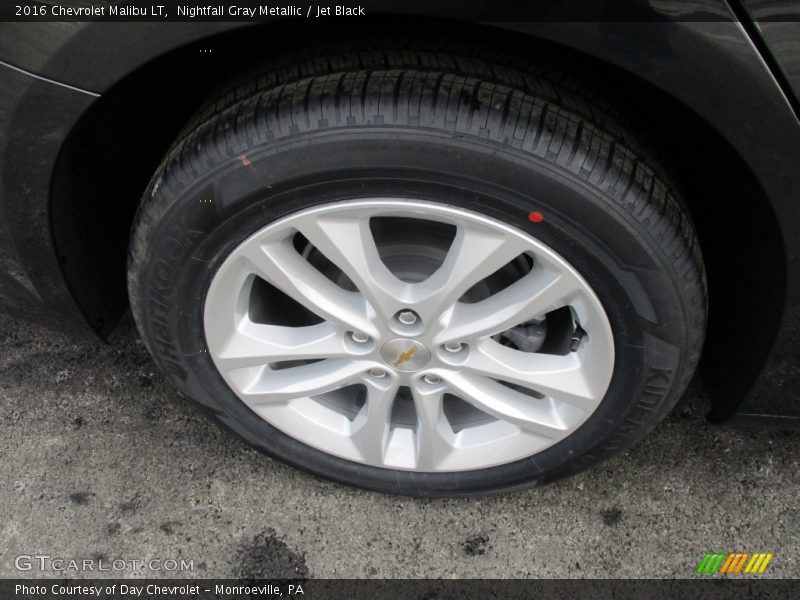 Nightfall Gray Metallic / Jet Black 2016 Chevrolet Malibu LT