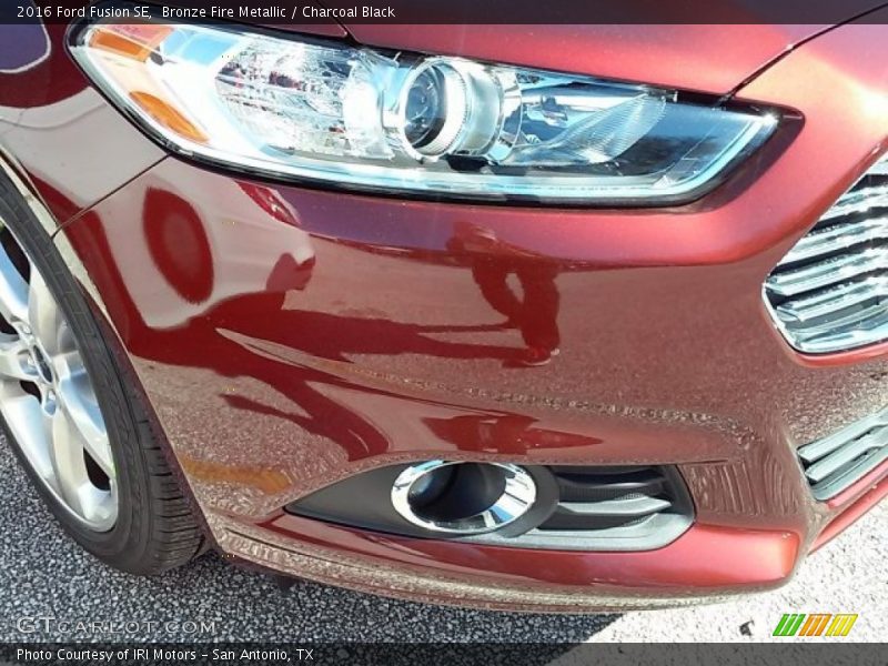 Bronze Fire Metallic / Charcoal Black 2016 Ford Fusion SE