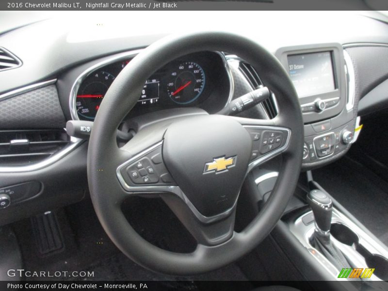 Nightfall Gray Metallic / Jet Black 2016 Chevrolet Malibu LT