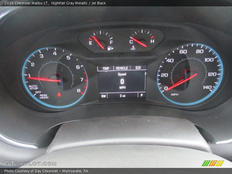 Nightfall Gray Metallic / Jet Black 2016 Chevrolet Malibu LT