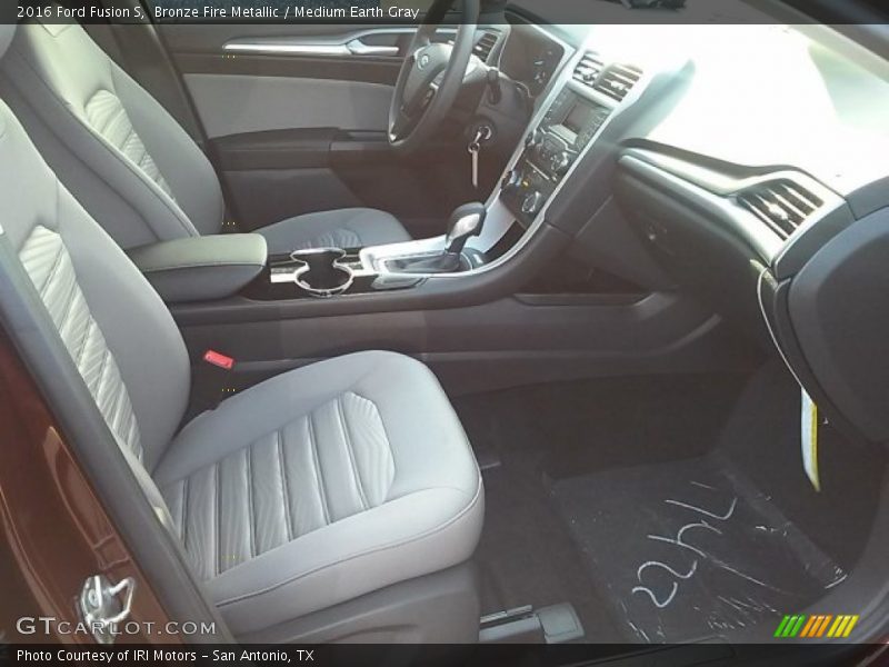 Bronze Fire Metallic / Medium Earth Gray 2016 Ford Fusion S