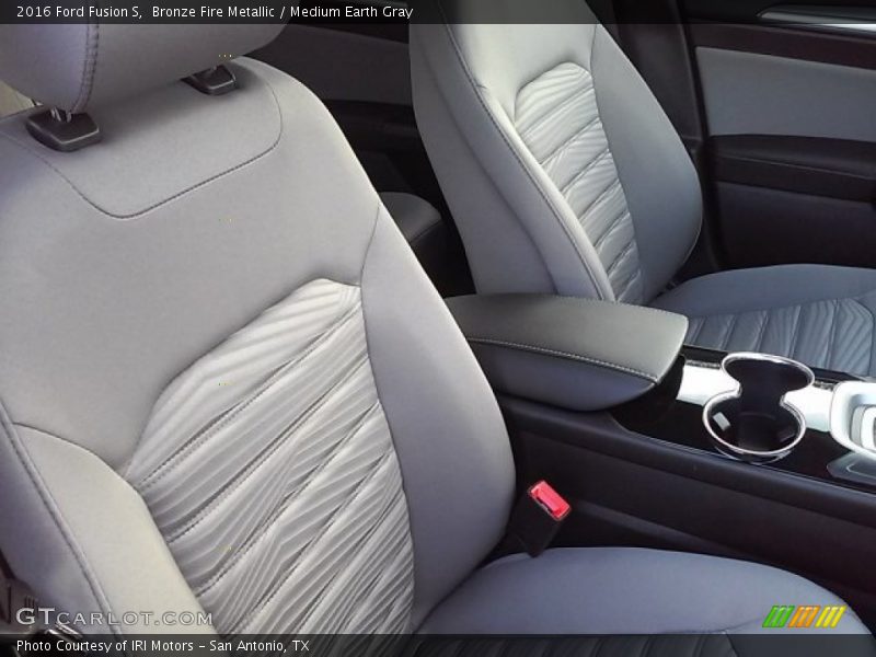 Bronze Fire Metallic / Medium Earth Gray 2016 Ford Fusion S