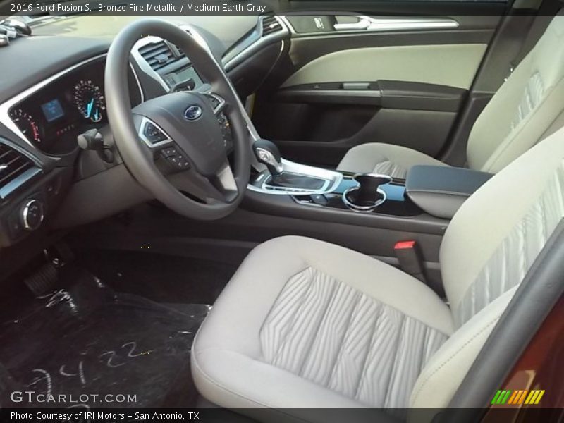 Bronze Fire Metallic / Medium Earth Gray 2016 Ford Fusion S