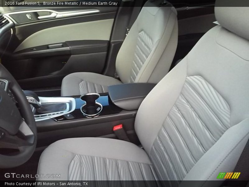 Bronze Fire Metallic / Medium Earth Gray 2016 Ford Fusion S