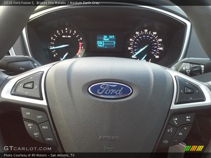 Bronze Fire Metallic / Medium Earth Gray 2016 Ford Fusion S