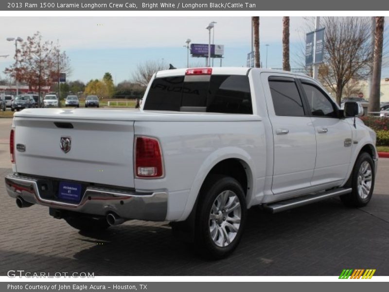 Bright White / Longhorn Black/Cattle Tan 2013 Ram 1500 Laramie Longhorn Crew Cab