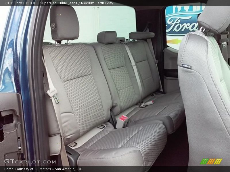 Blue Jeans / Medium Earth Gray 2016 Ford F150 XLT SuperCab