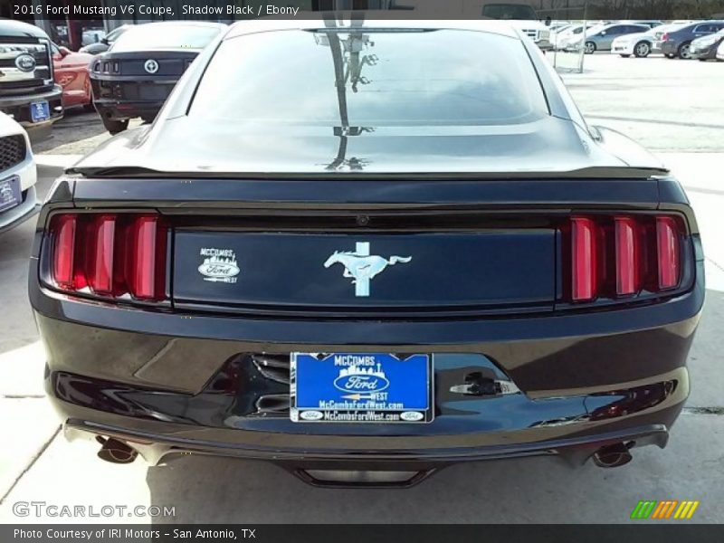Shadow Black / Ebony 2016 Ford Mustang V6 Coupe