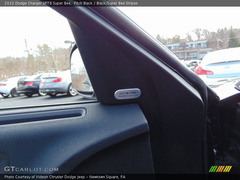 Pitch Black / Black/Super Bee Stripes 2013 Dodge Charger SRT8 Super Bee