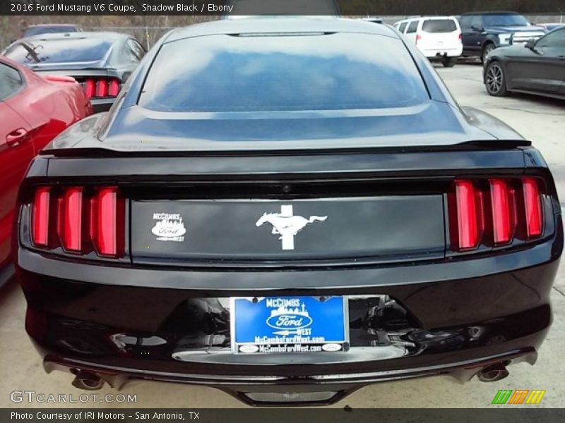 Shadow Black / Ebony 2016 Ford Mustang V6 Coupe