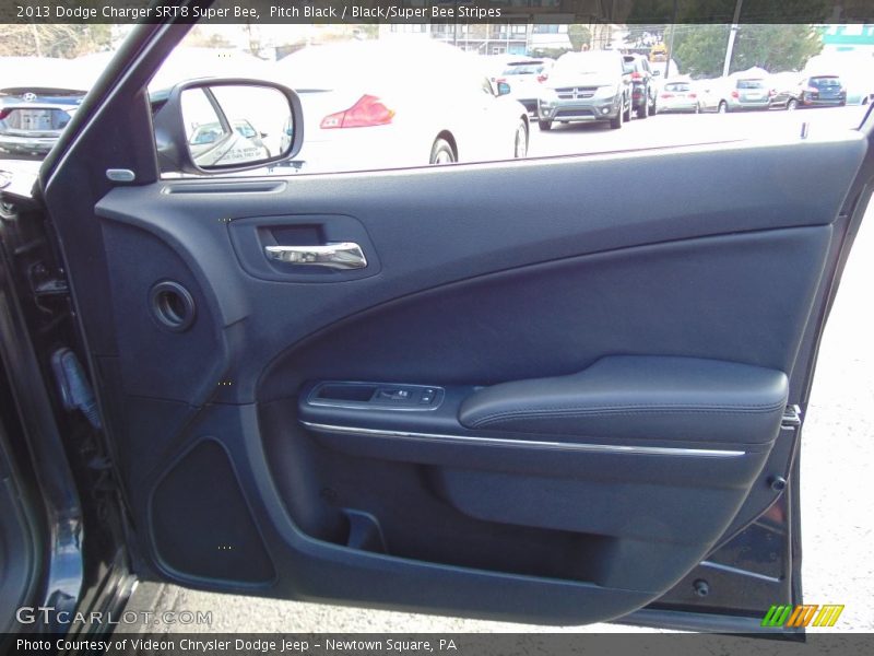 Pitch Black / Black/Super Bee Stripes 2013 Dodge Charger SRT8 Super Bee