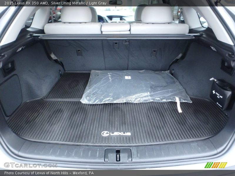 Silver Lining Metallic / Light Gray 2015 Lexus RX 350 AWD