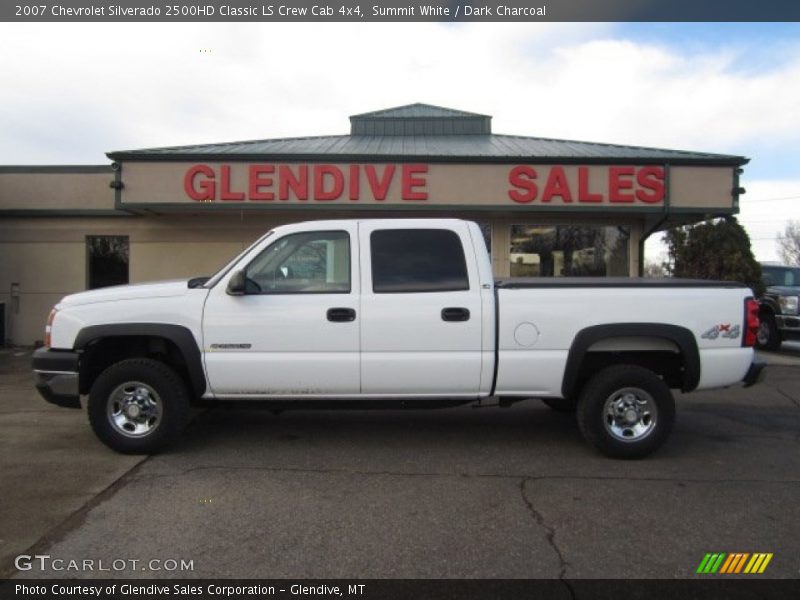 Summit White / Dark Charcoal 2007 Chevrolet Silverado 2500HD Classic LS Crew Cab 4x4