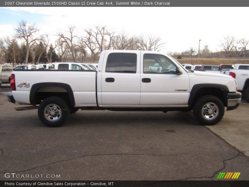Summit White / Dark Charcoal 2007 Chevrolet Silverado 2500HD Classic LS Crew Cab 4x4
