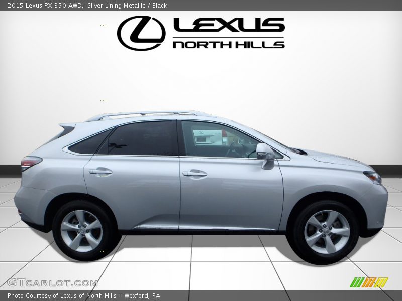 Silver Lining Metallic / Black 2015 Lexus RX 350 AWD