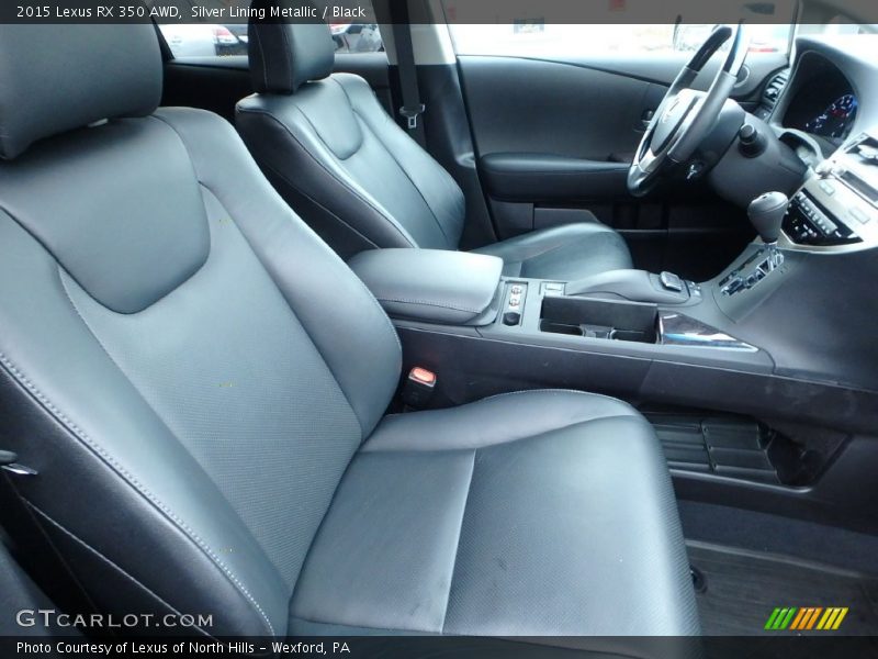 Silver Lining Metallic / Black 2015 Lexus RX 350 AWD