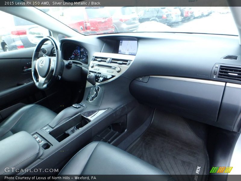 Silver Lining Metallic / Black 2015 Lexus RX 350 AWD