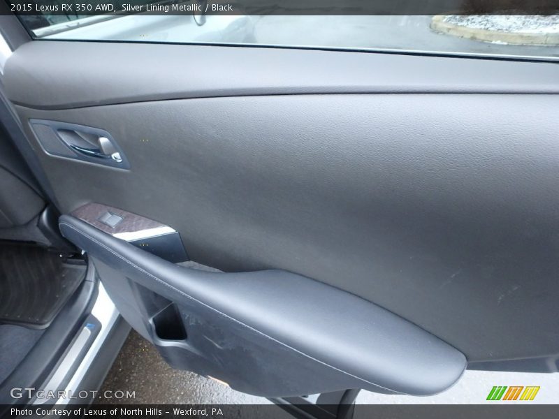 Silver Lining Metallic / Black 2015 Lexus RX 350 AWD