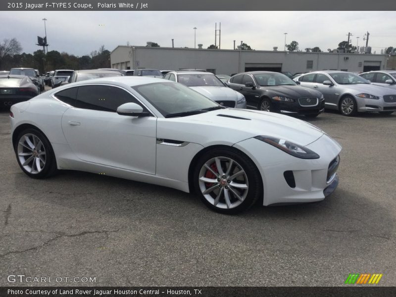 Polaris White / Jet 2015 Jaguar F-TYPE S Coupe