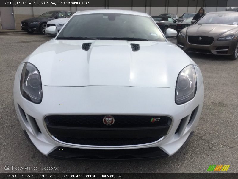 Polaris White / Jet 2015 Jaguar F-TYPE S Coupe