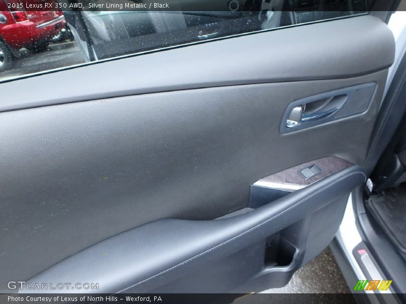Silver Lining Metallic / Black 2015 Lexus RX 350 AWD