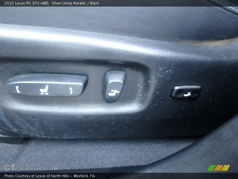 Silver Lining Metallic / Black 2015 Lexus RX 350 AWD