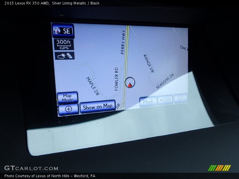 Silver Lining Metallic / Black 2015 Lexus RX 350 AWD