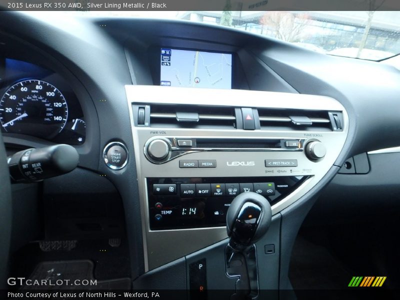 Silver Lining Metallic / Black 2015 Lexus RX 350 AWD