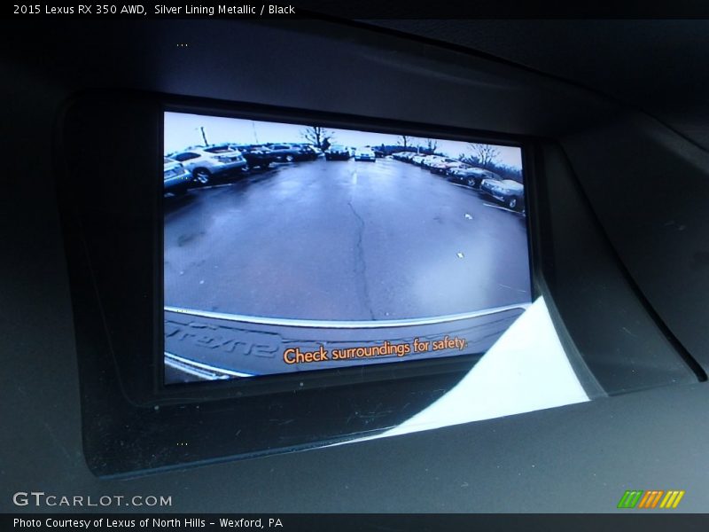 Silver Lining Metallic / Black 2015 Lexus RX 350 AWD