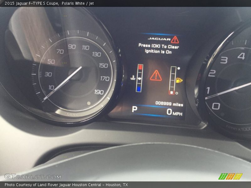 Polaris White / Jet 2015 Jaguar F-TYPE S Coupe