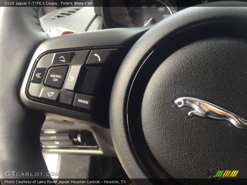 Polaris White / Jet 2015 Jaguar F-TYPE S Coupe
