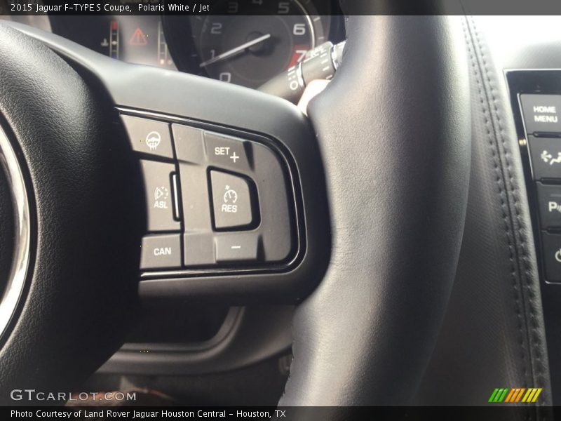Polaris White / Jet 2015 Jaguar F-TYPE S Coupe