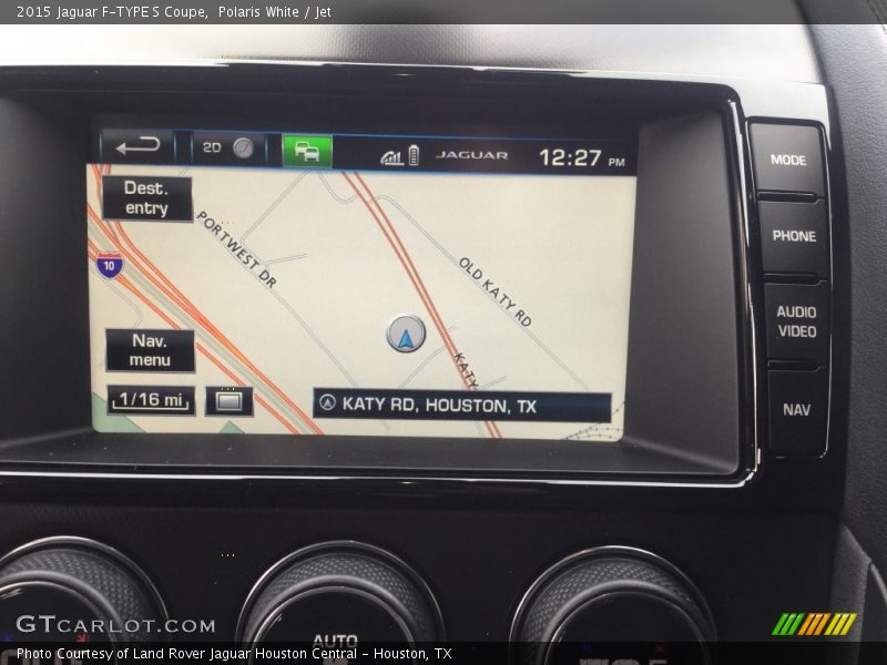 Polaris White / Jet 2015 Jaguar F-TYPE S Coupe