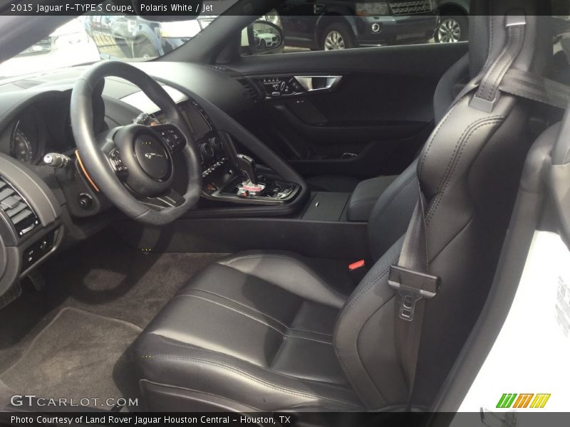 Polaris White / Jet 2015 Jaguar F-TYPE S Coupe