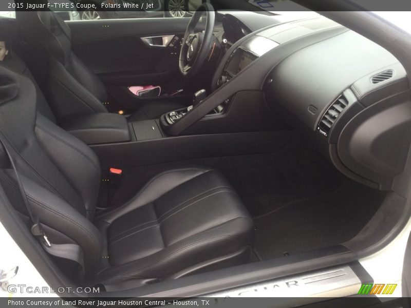 Polaris White / Jet 2015 Jaguar F-TYPE S Coupe
