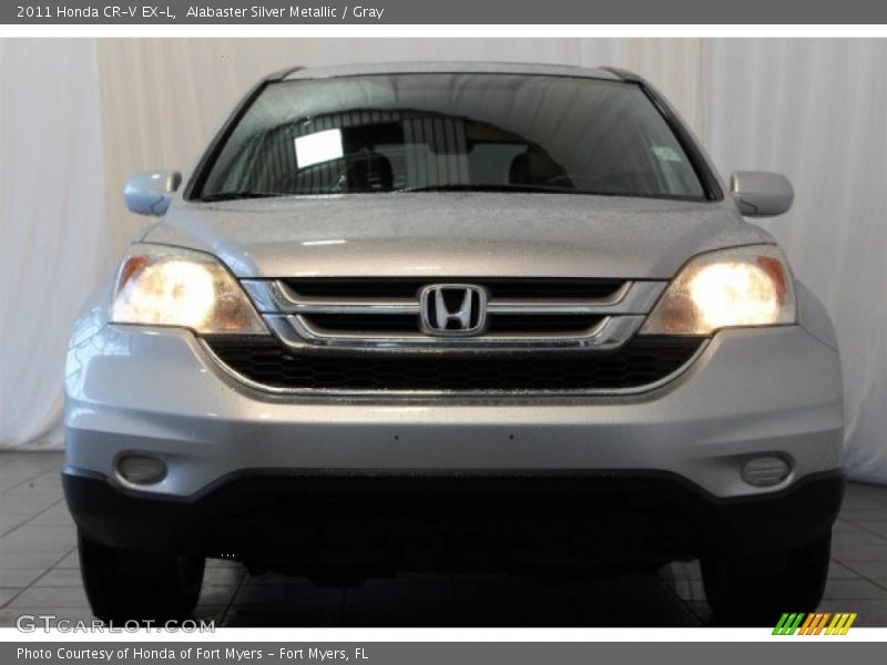 Alabaster Silver Metallic / Gray 2011 Honda CR-V EX-L