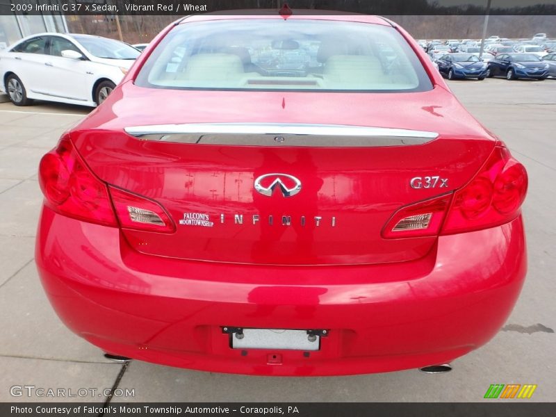 Vibrant Red / Wheat 2009 Infiniti G 37 x Sedan
