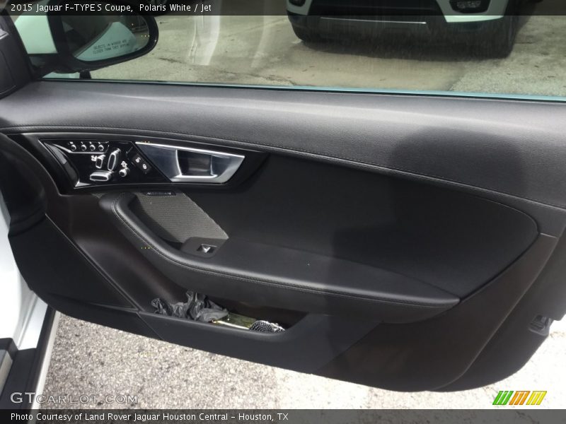 Polaris White / Jet 2015 Jaguar F-TYPE S Coupe