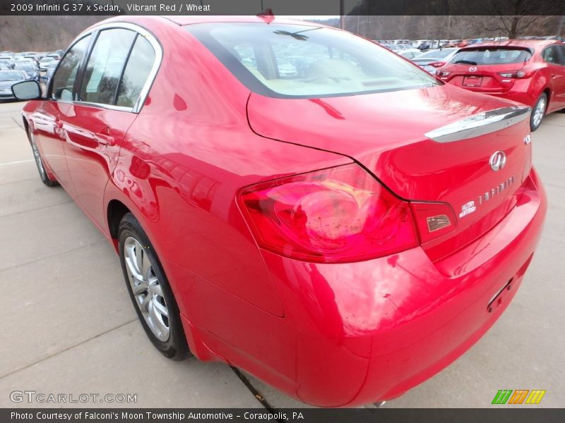 Vibrant Red / Wheat 2009 Infiniti G 37 x Sedan