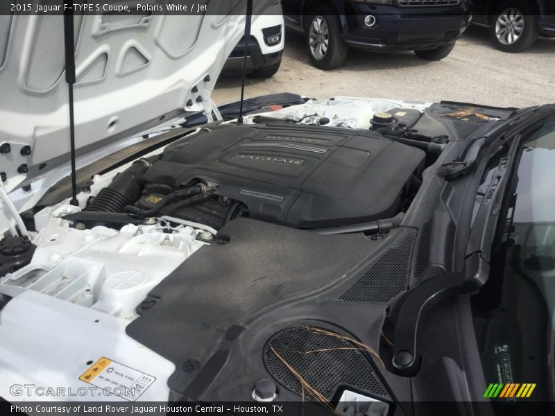 Polaris White / Jet 2015 Jaguar F-TYPE S Coupe