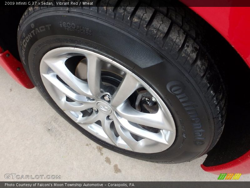 Vibrant Red / Wheat 2009 Infiniti G 37 x Sedan