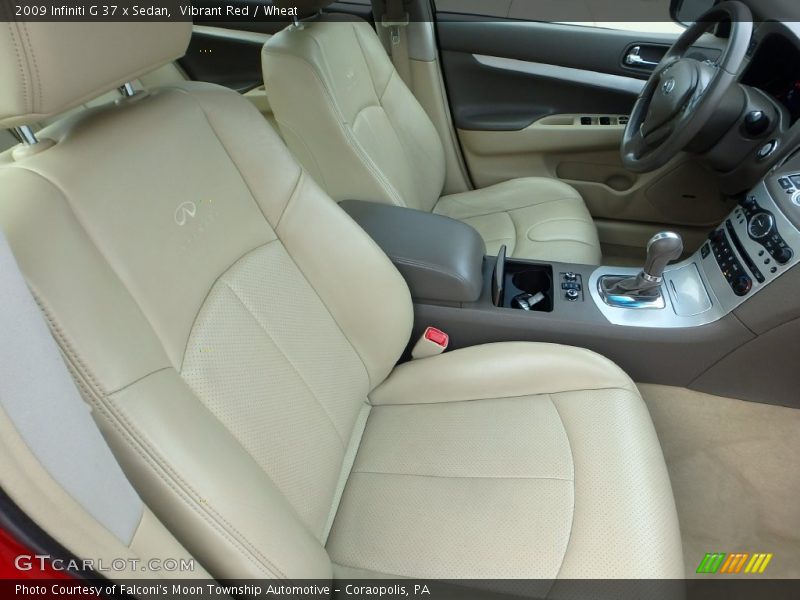 Vibrant Red / Wheat 2009 Infiniti G 37 x Sedan