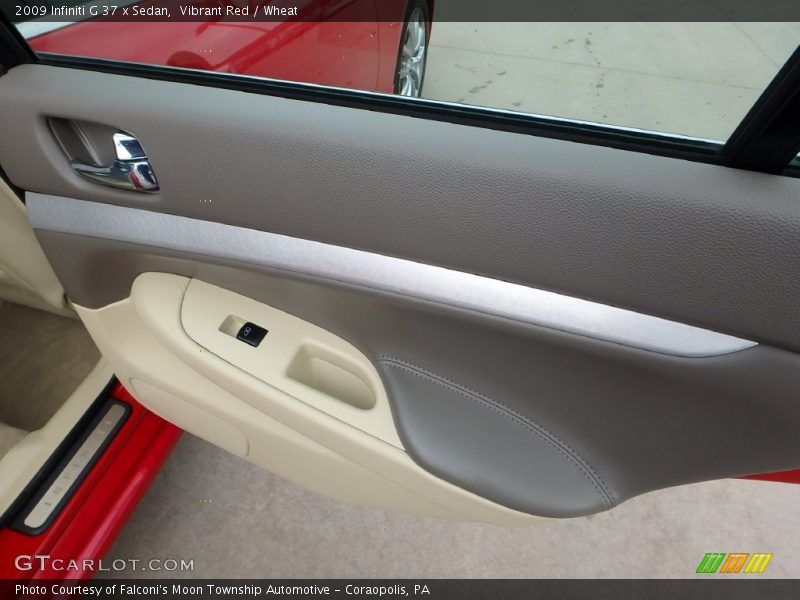 Vibrant Red / Wheat 2009 Infiniti G 37 x Sedan