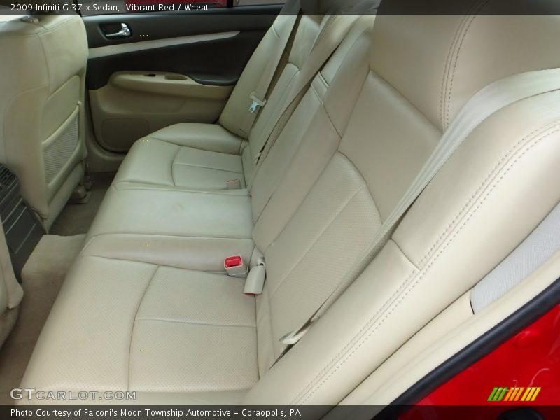 Vibrant Red / Wheat 2009 Infiniti G 37 x Sedan