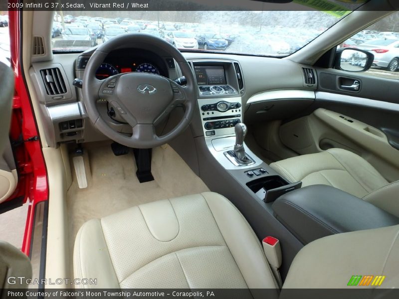 Vibrant Red / Wheat 2009 Infiniti G 37 x Sedan