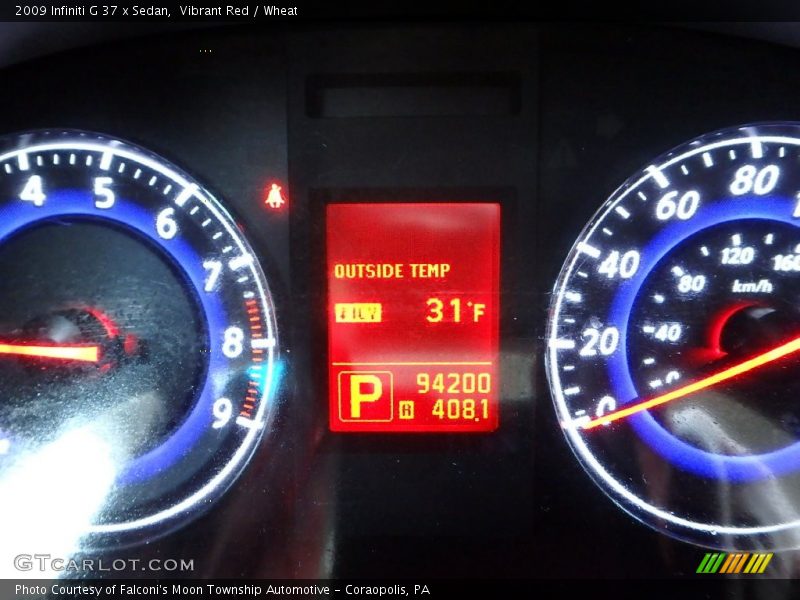 Vibrant Red / Wheat 2009 Infiniti G 37 x Sedan
