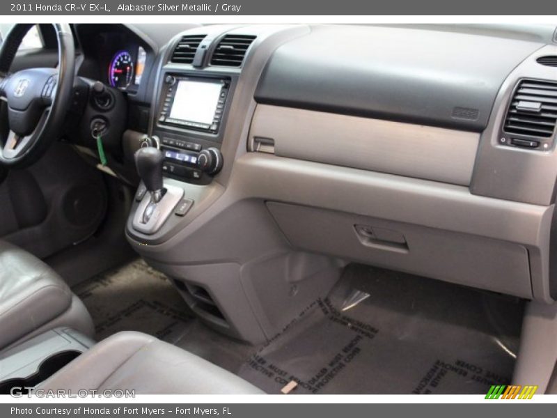 Alabaster Silver Metallic / Gray 2011 Honda CR-V EX-L